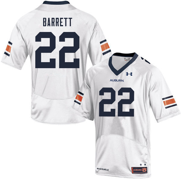 Men #22 Devan Barrett Auburn Tigers College Football Jerseys Sale-White
